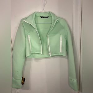 Zara Green Zip Up - Medium